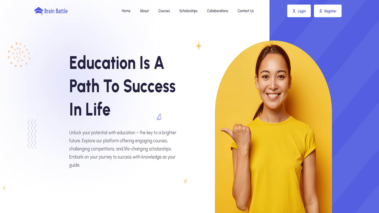 Brain Battle Academy portfolio project